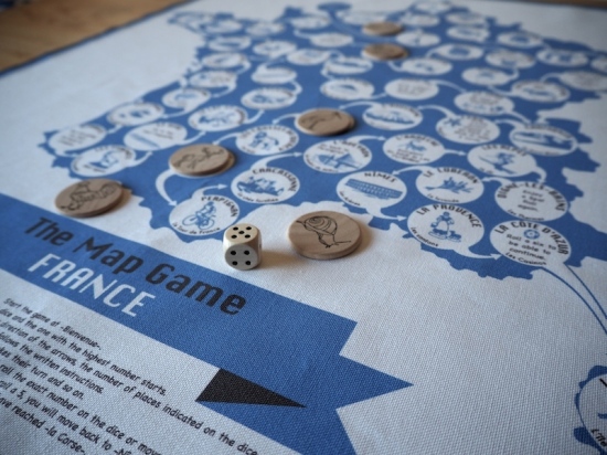 The Map Game France -bleu